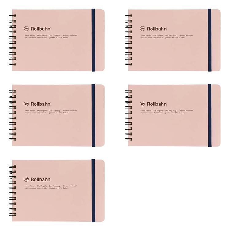 Rollbahn ロルバーンL 5冊セット 楽天市場】Rollbahn《ロルバーン》 ポケット付メモ L [全12色] 5mm方眼