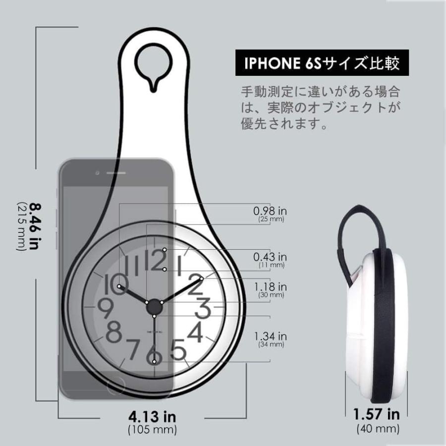 Biramba バスルームの時計 キッチン 防水でサイレントな家庭用吸盤時計 折りたたみ式 21秋冬新作 防湿性と防湿性 壁に取り付けられたミニ 壁掛け時計