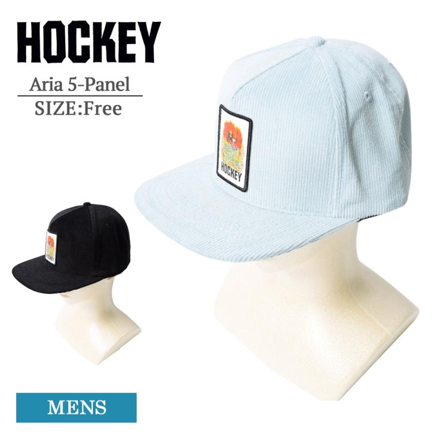 HOCKEY ホッキー ホッケー Aria 5-Panel メンズ 新発売 今年も話題の キャップ 帽子 CAP Blue ブラック Black スナップバック スケートボード Light ストリート ぼうし ライトブルー