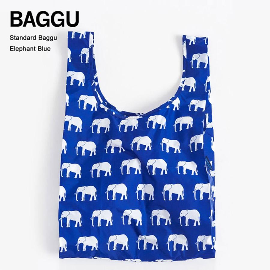メール便 Baggu バッグ Standard スタンダード Elephant Blue ゾウ柄 エコバッグ ナイロンバッグ ショッピングバッグ トートバッグ デリシャス アメリカ輸入 セレクト 通販 Yahoo ショッピング