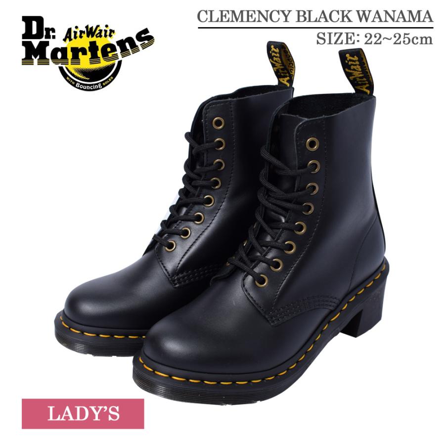 在庫あり 即出荷可 贈り物 プレゼント ブランド 靴 シューズ ブーツ 誕生日 Wanama Clemency Black クレメンシー ブラック くつ 靴 ヒール 8ホール シューズ ブーツ レディース ドクターマーチン Dr Martens ブーツ Quieremevida Com Mx