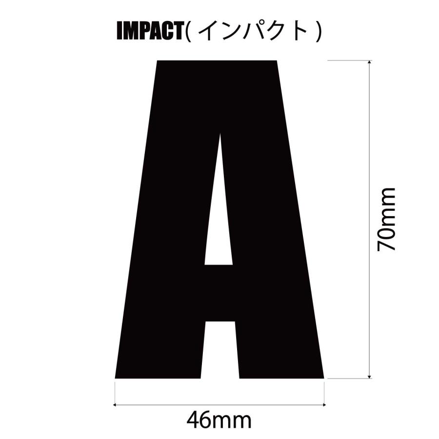 DTF ゼッケン転写シート アルファベット（7cm） ホワイト（白