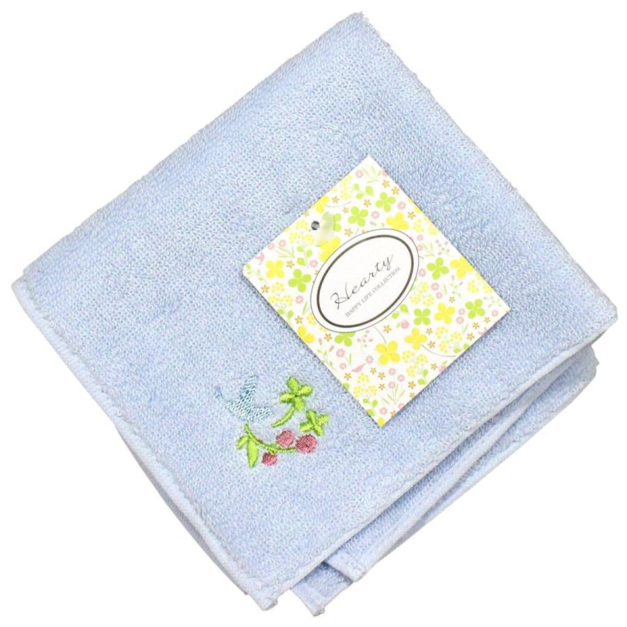 ワンポイント刺繍 今治ハンカチタオル（約250×250mm 綿100％ 日本製
