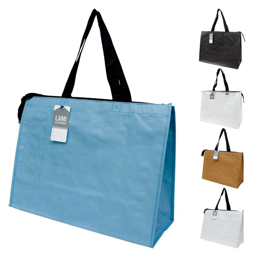 水濡れに強く丈夫なPPクロス使用 ラミクロスバッグ Mサイズ : デライト