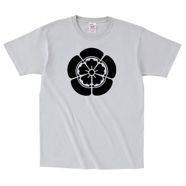 家紋、色を選んで1枚から作れる 家紋Tシャツ（シルバーグレー）Big