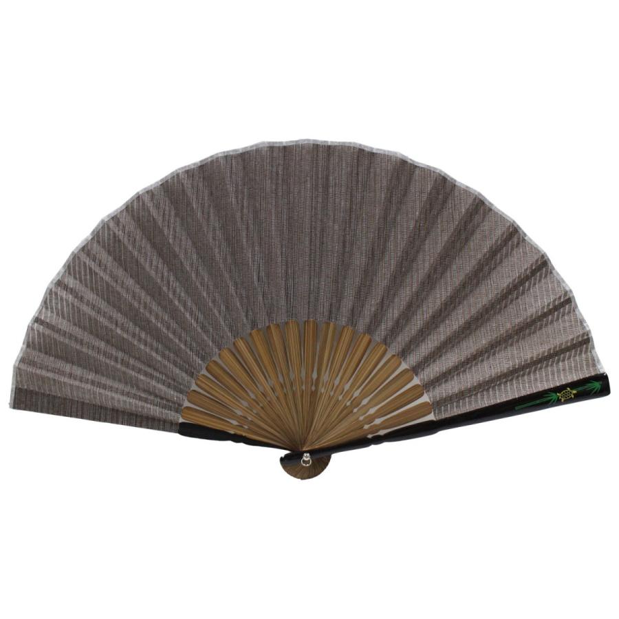 ネコポス可(2本まで)  和柄 扇子 親骨プリント 亀柄 （約23cm） メンズ | 