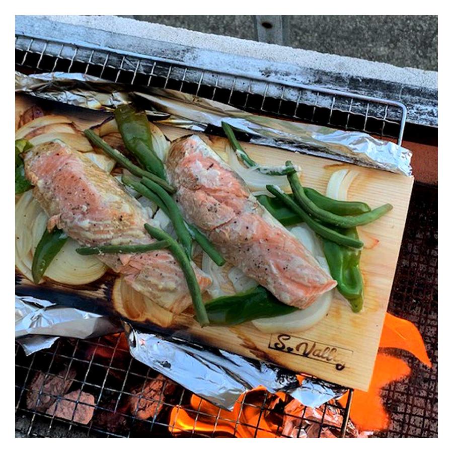 桧ウッドプランク16ミリ8枚セットBBQ、アウトドア、調理プレート |  | 05