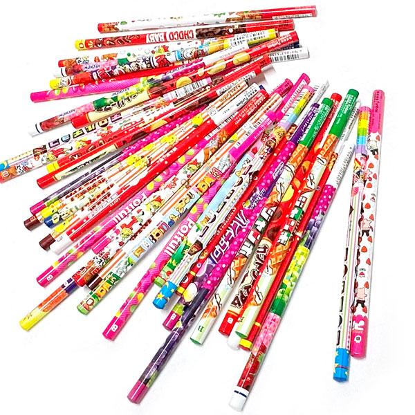 子供 景品 おやつ柄 鉛筆 B 40本1セット 子ども会 イベント プチギフト