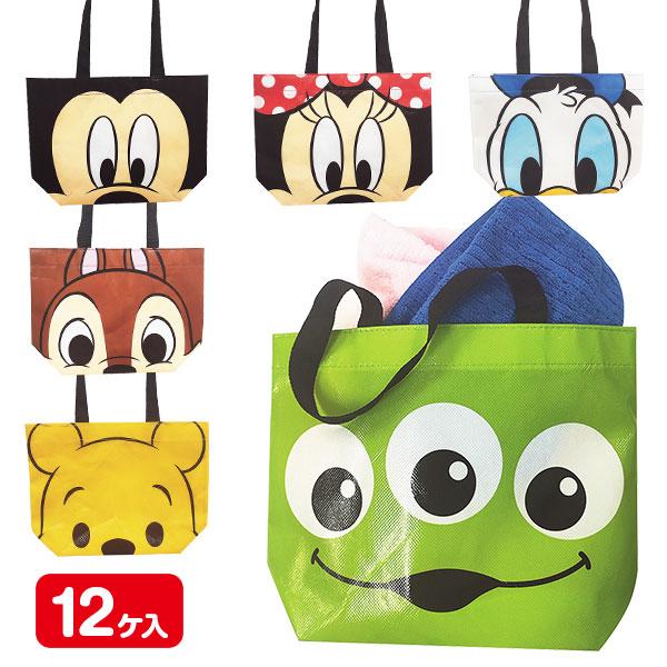 Disney（ディズニー） 子供 景品 祭り 縁日 顔柄ミニトートバッグ12ヶ1