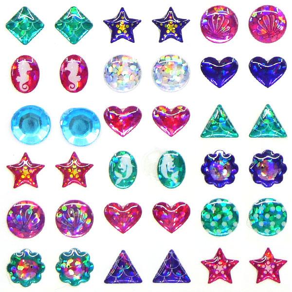 子供 景品 ワンポイントジュエルシール 25枚1セット 子ども会 イベント