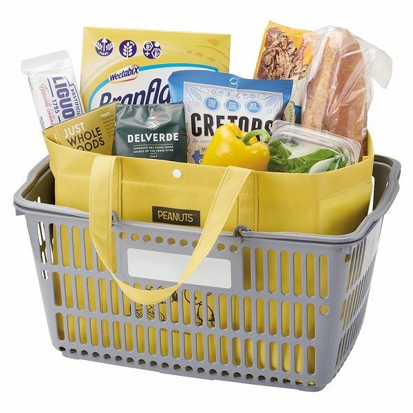 子供 景品  スヌーピー レジバッグ 子ども会 イベント ギフト 粗品 エコバッグ 買い物袋 大容量 かごバッグ キャラクター | SNOOPY | 02