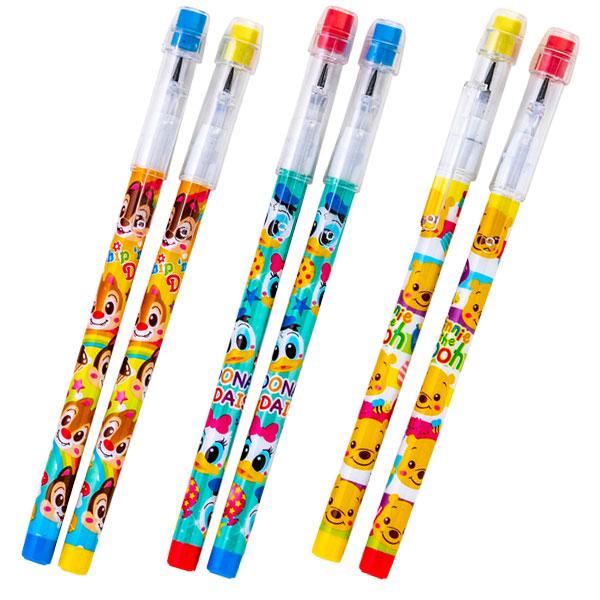 ディズニー　ロケット　ペン　レトロ　文具 Disney ディズニー ロケット鉛筆2本組 25組1セット 文具