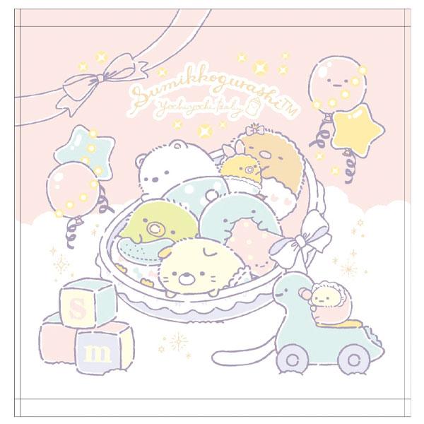 すみっコぐらし 子供 景品 プリントハンドタオル 6枚1セット ハンカチ