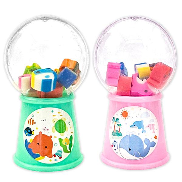 子供 景品 アクア水族館 ガチャガチャミニ消しゴム 24ヶ1セット