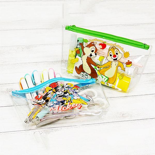 クリスマス 子供 景品 ディズニーカラフルクリアポーチ 12ヶ1セット 小物入れ ペンケース かわいい キャラクター | Disney | 04