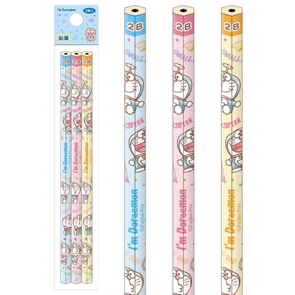 子供 景品 I'mドラえもん 鉛筆2B 3本組 4組1セット かわいい 文具