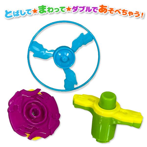 子供 景品 D＆Tスピン 25ヶ1セット おもちゃ 竹とんぼ コマ 飛ばして