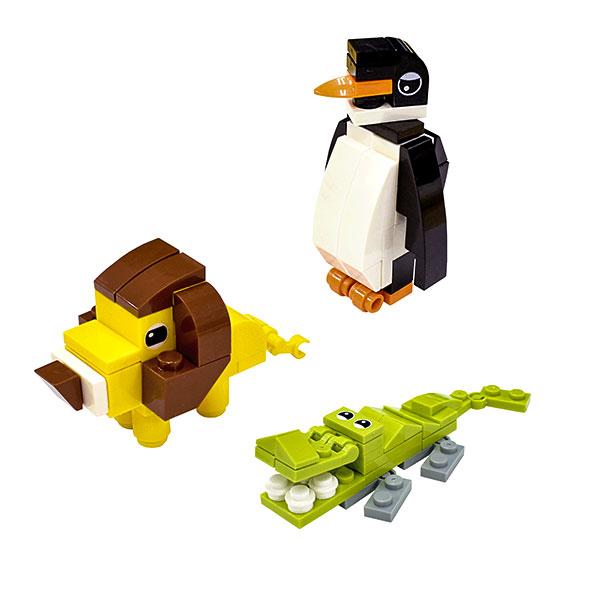 子供 景品 ブロックコレクション アニマルズ 12ヶ1セット おもちゃ