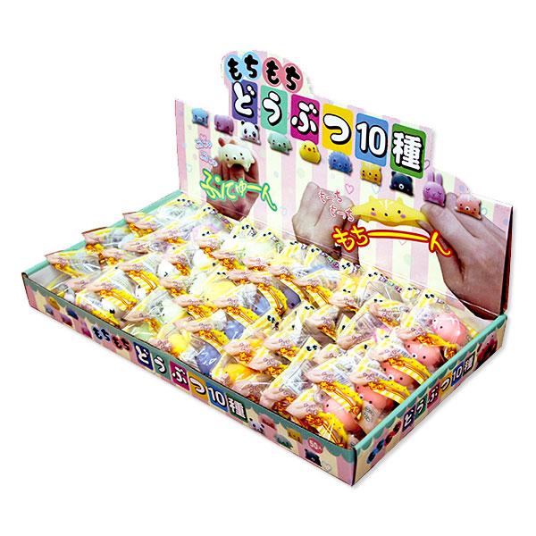 子供 景品 もちもち動物10種 50ヶ1セット 水に浮く スクイーズ すくい