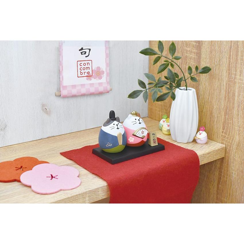 デコレ コンコンブル ひな祭り 節句飾り 猫雛セット ZMM-17261