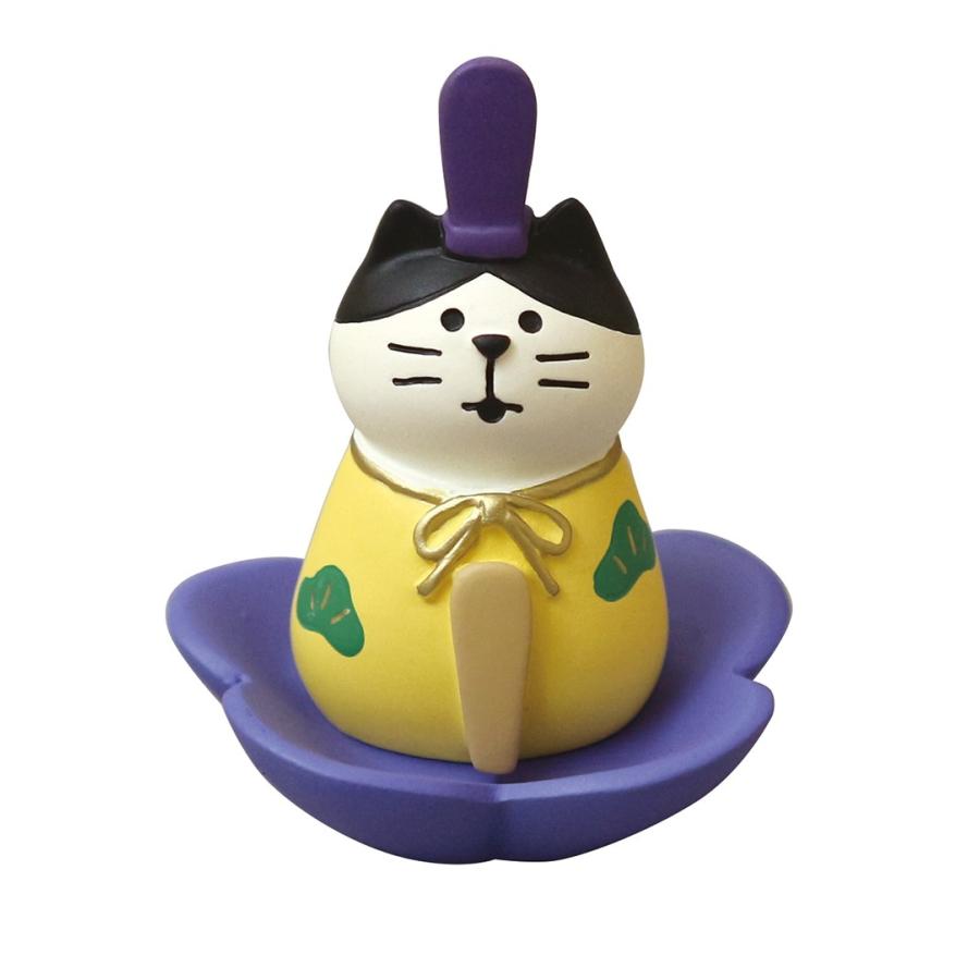 デコレ コンコンブル ひな祭り お花雛 猫セット ZMM-17266 雛飾り