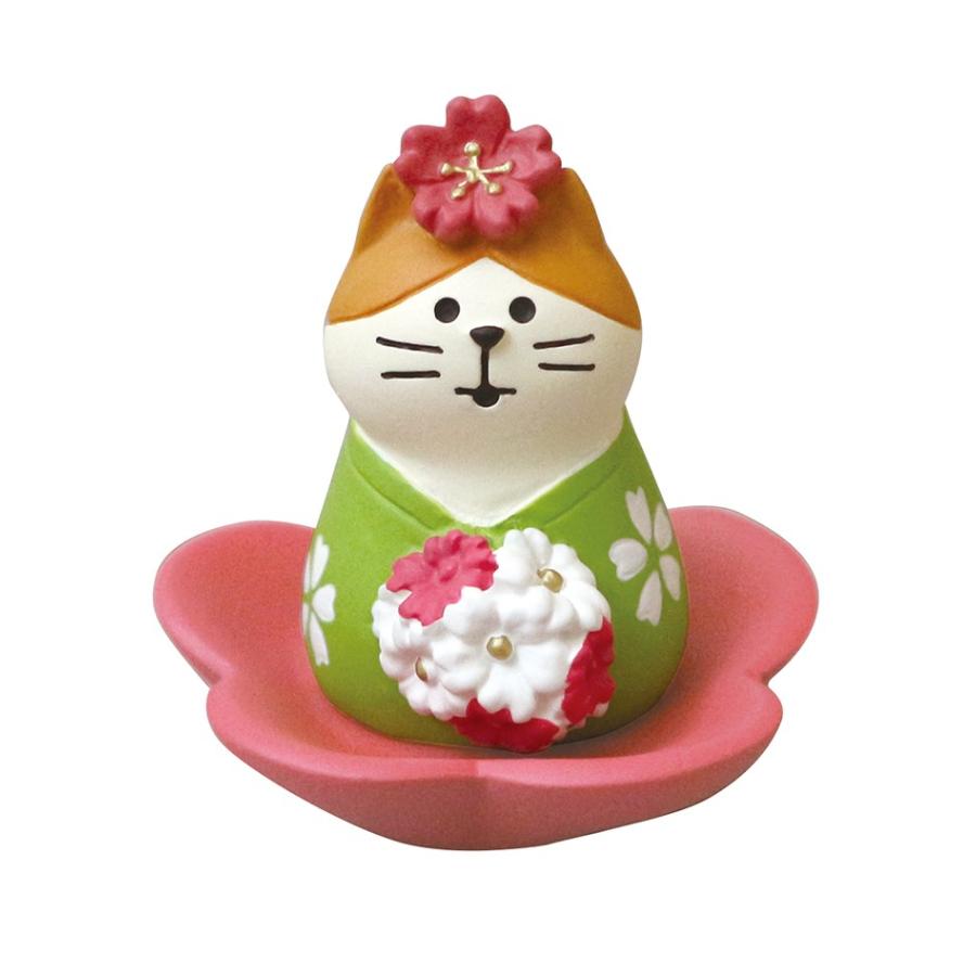 デコレ コンコンブル ひな祭り お花雛 猫セット ZMM-17266 雛飾り