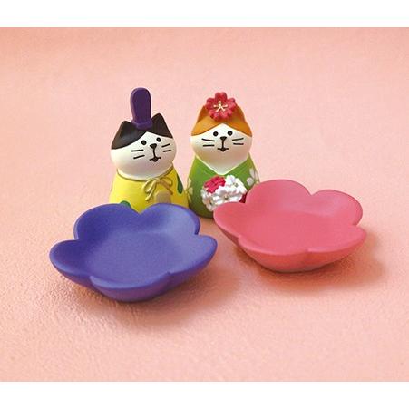 デコレ コンコンブル ひな祭り お花雛 猫セット ZMM-17266 雛飾り
