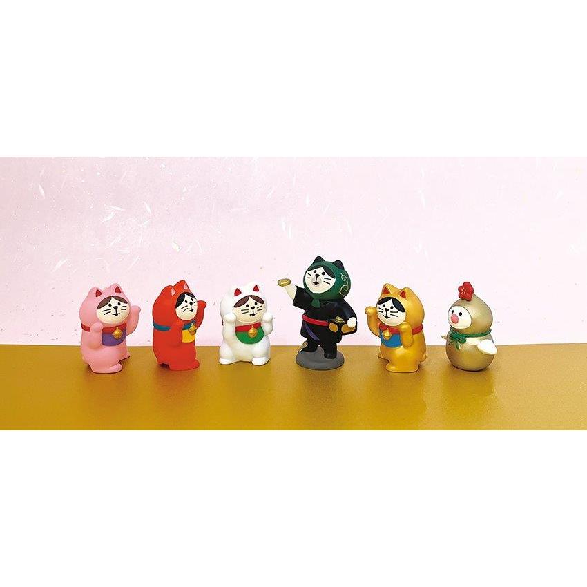 コンコンブル 招福民芸人形 猫と赤べこセット コンコンブル 招福民芸人形 猫と赤べこセット