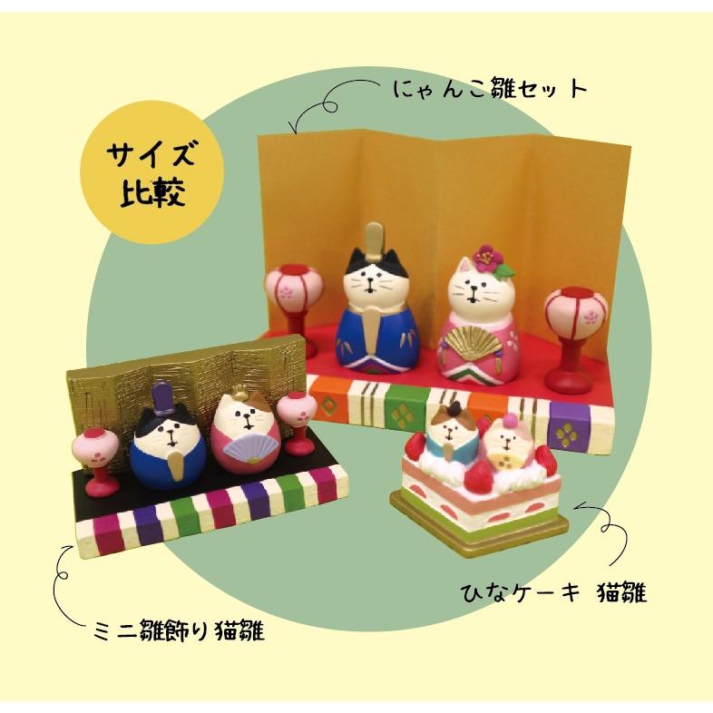 デコレ コンコンブル ひな祭り ひなケーキ 猫雛 ZMM-59191 デコレ コンコンブル ひな祭り ひなケーキ 猫雛 ZMM-59191