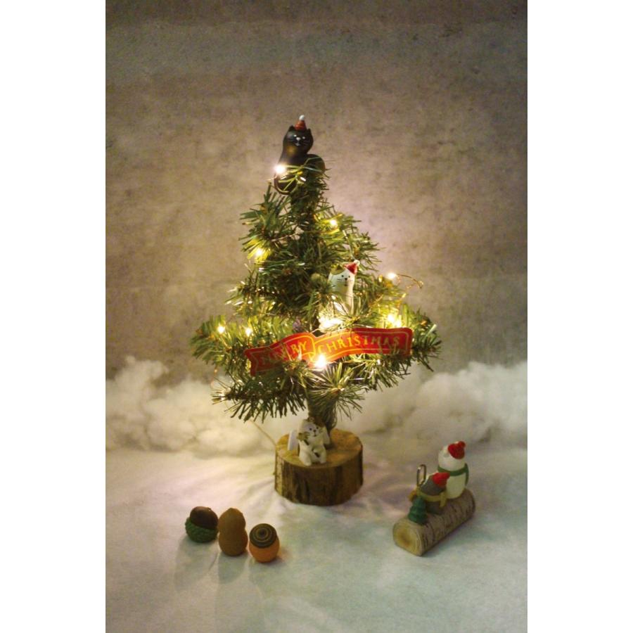 デコレ 木登り猫のLEDツリー クリスマス コンコンブル ZXS-74018