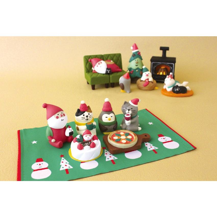 デコレ 冬太りサンタ 猫とゴロ寝 クリスマス コンコンブル ZXS-74021