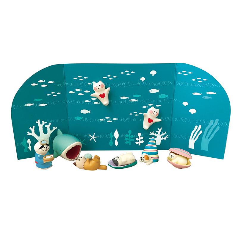 デコレ コンコンブル 2021 新作 貝猫 ねこラッコ 夏 クリックポスト