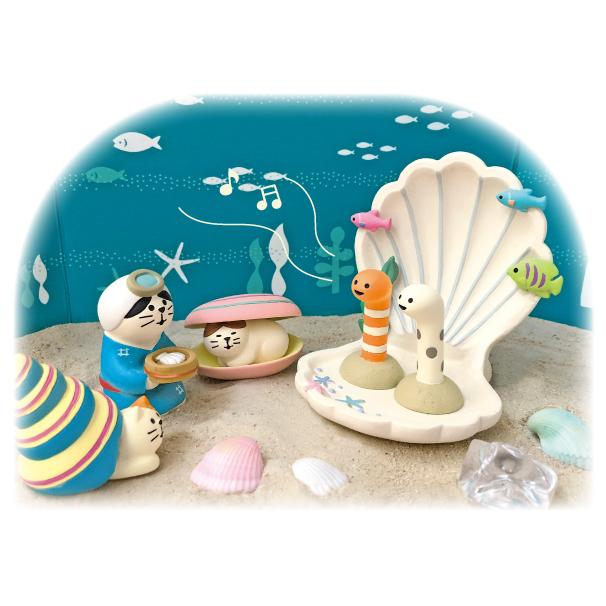 デコレ コンコンブル 2021 新作 貝猫 ねこラッコ 夏 クリックポスト