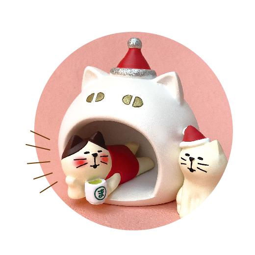 コンコンブル　かまくら 2022年新作 デコレ コンコンブル かまくら猫ちぐら タイムスリップ