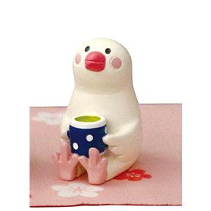 デコレ 2018年お花見 日本茶文鳥 コンコンブル ZSA-87003 : delight 