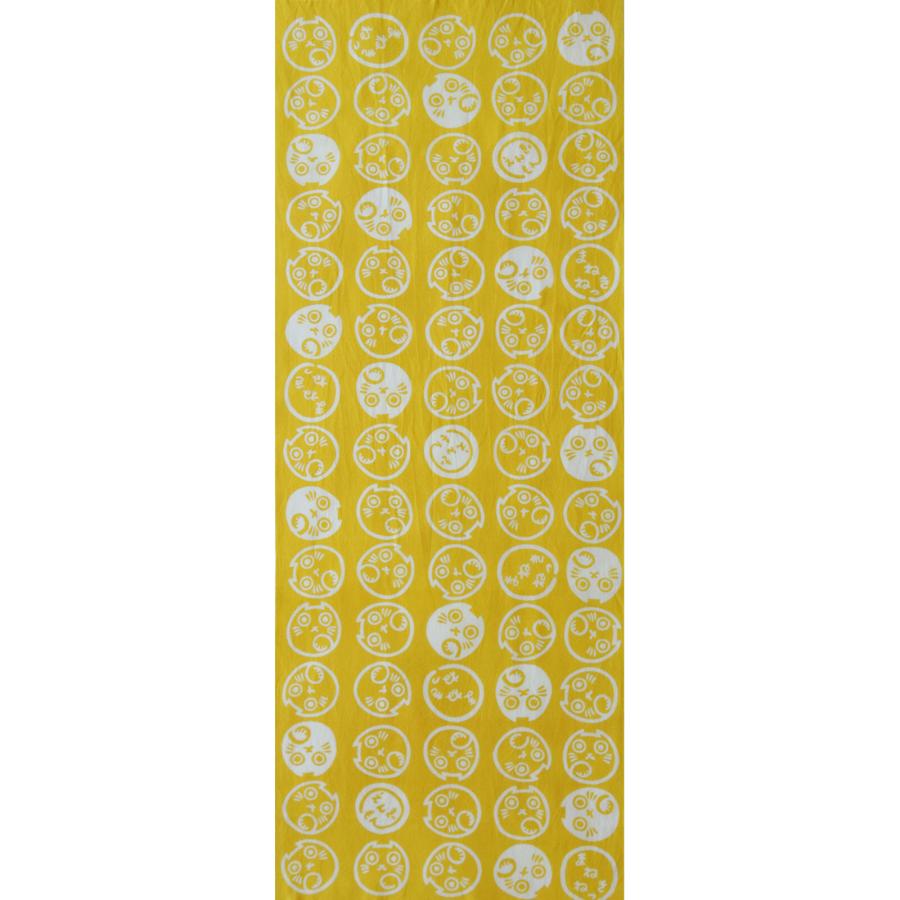 日本手ぬぐい 和柄 おしゃれ えんぎもん まねきねこ イエロー