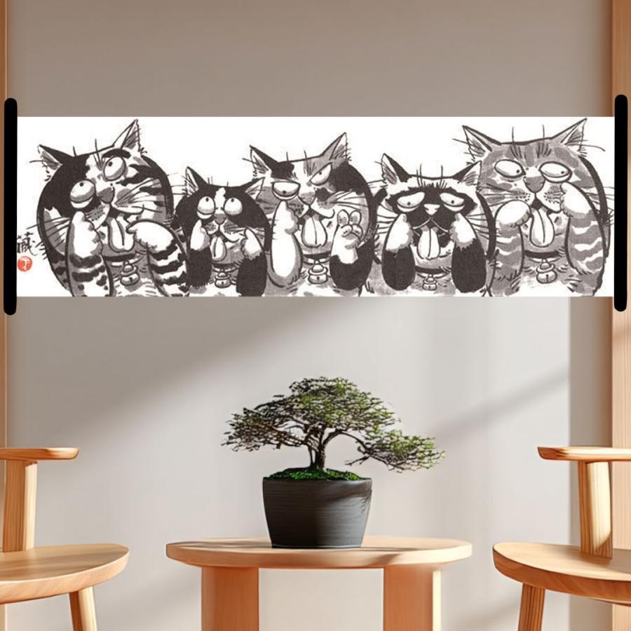 手ぬぐい 和柄 ねこ あっかんべぇ 横 あっかんべえ 蔵馬工房 日本製