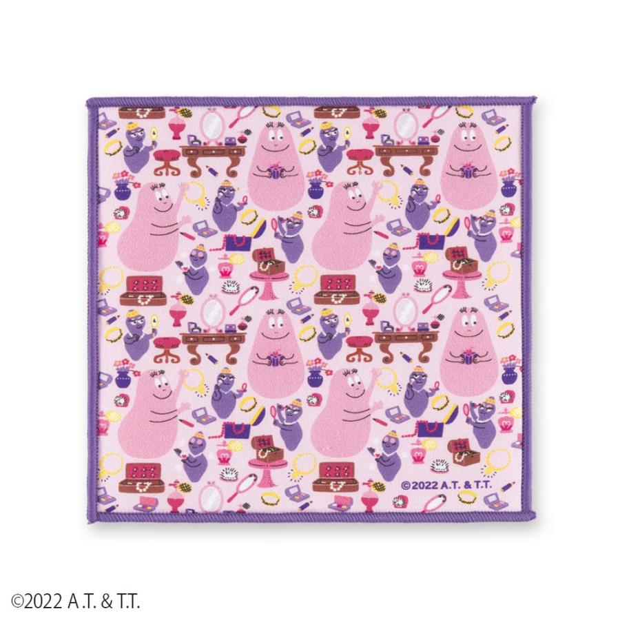 バーバパパ ミニハンカチ パパ＆ベル 15×15cm BARBAPAPA ハンドタオル