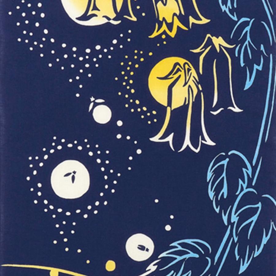 日本手ぬぐい 和柄 おしゃれ 蛍灯り kenema 海 夏 ホタル 夏の風物詩