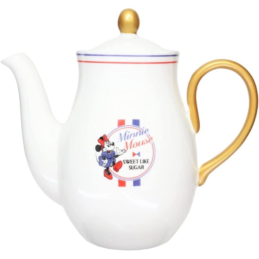 ディズニー ミニーマウス ティーポット トリコロール 1250ml レトロ