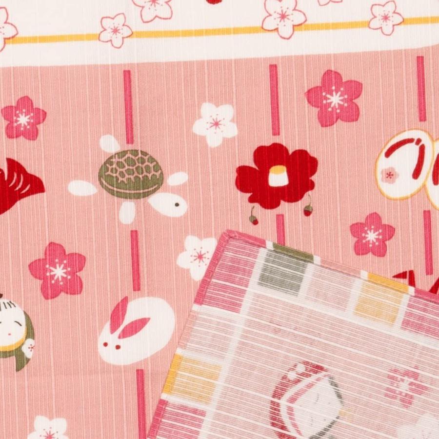 濱文様 小布 色めきつるし雛 ひな祭り 小風呂敷 50x50cm ランチクロス