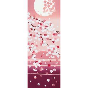 濱文様 絵手ぬぐい 桜景色 春 桜 手拭い 90×34cm