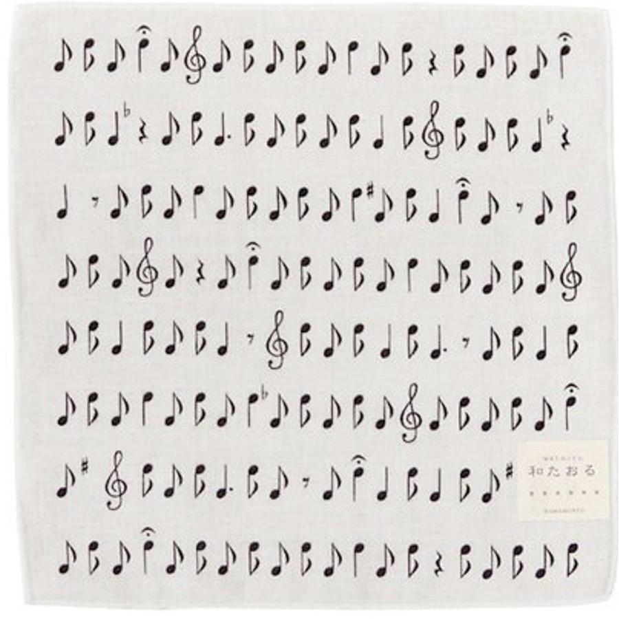 濱文様 和たおる セミウォッシュ 音符 ハンドタオル クリックポスト可 Delight 通販 Yahoo ショッピング