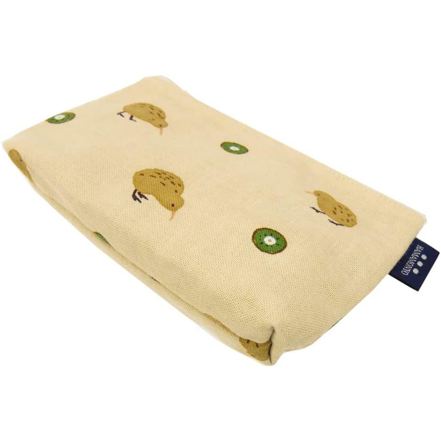 濱文様 豆ポーチ とことこキーウィ ベージュ ミニポーチ 小物