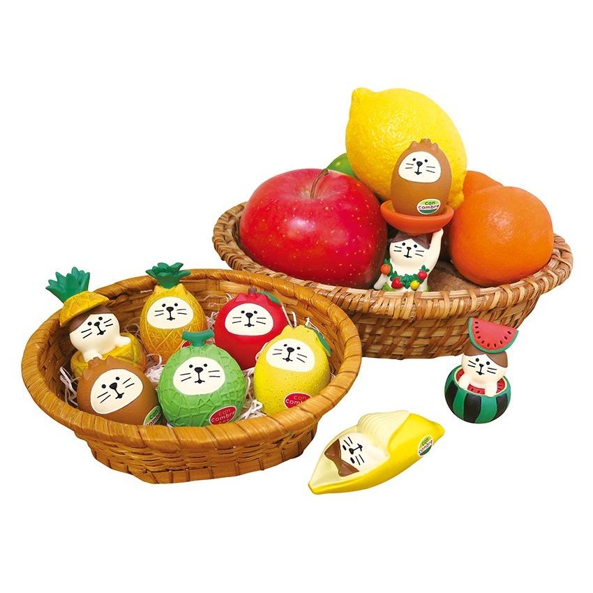 デコレ　コンコンブル concombre 猫ダルマ　フルーツ　まとめ売り デコレ コンコンブル（concombre）開運カラー猫だるま - 動物
