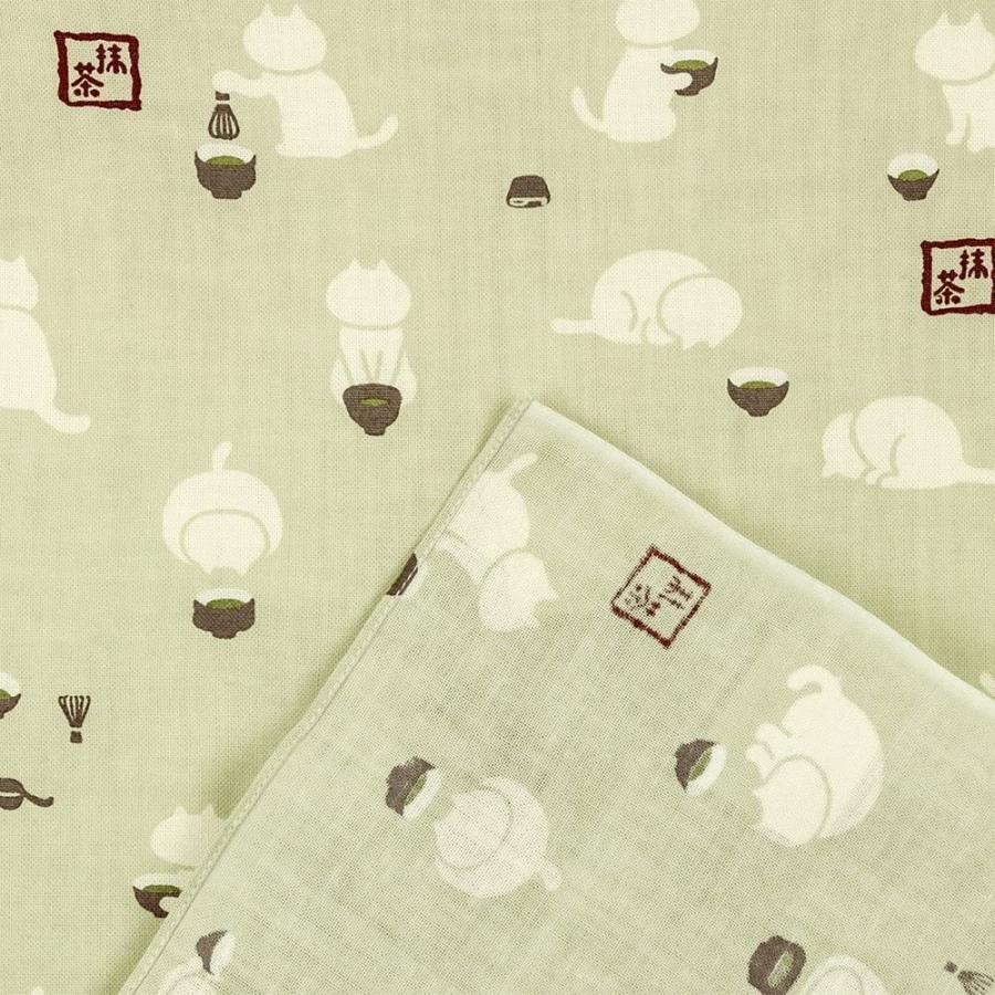 濱文様 てぬぐいのはんかち おすわり猫ならべ 抹茶ねこ ねこ紋 サンマねこ 手ぬぐい 手拭い ハンカチ 日本製 クリックポスト対応 ポイント消化 Tenuguihandneko Delight 通販 Yahoo ショッピング