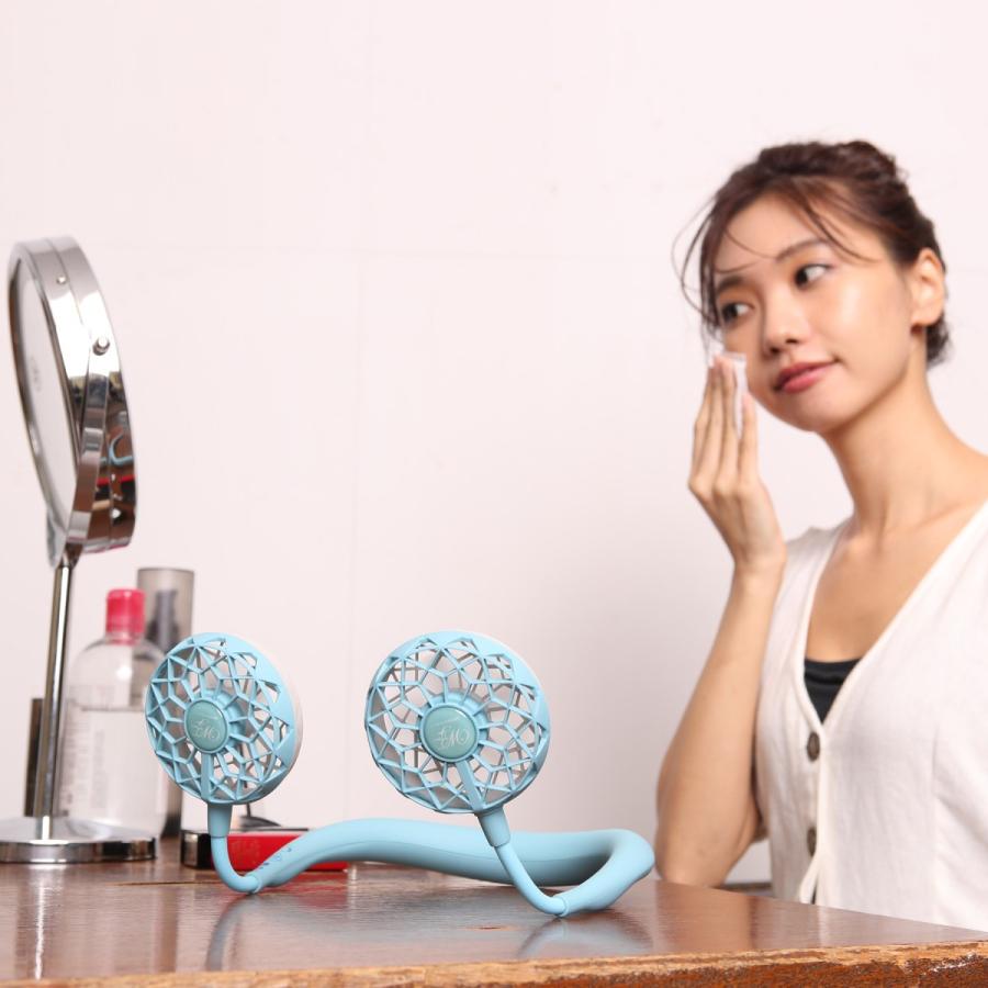 ハンディファン 首かけ ネッククーラー 充電式 W FAN ver 2.0