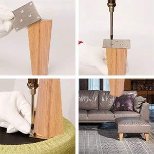 Steppiano 家具脚 4本セット テーブル脚 ソファ 脚 ソファ 足 家具パーツ 木製 Diy 置き換え足 6cm 10cm 15cm 6cm Lvt1493 デリゴー 通販 Yahoo ショッピング