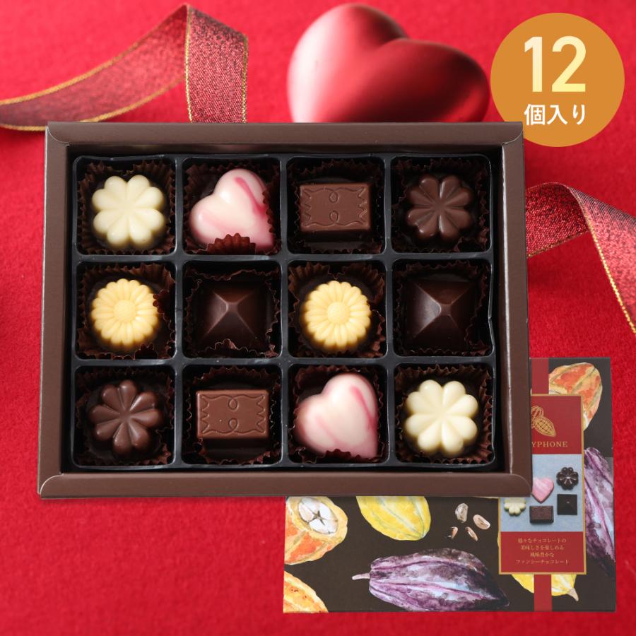 ホワイトデー チョコ 2025 ショコラ ポリフォン チョコレート V6 12個