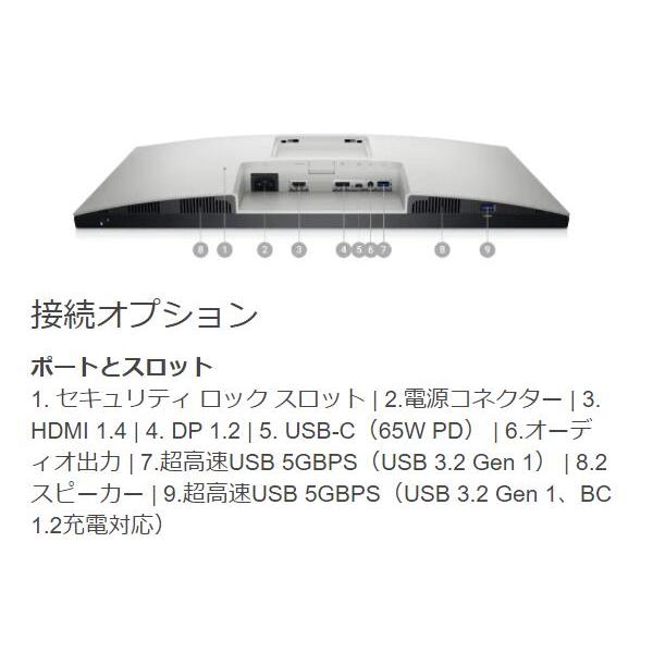 モニター Dell S2422HZ 23.8インチ FHD IPS 非光沢 IRカメラ マイク スピーカー USB-C HDMI DP 回転 ビデオ会議用モニタ−｜dell｜08